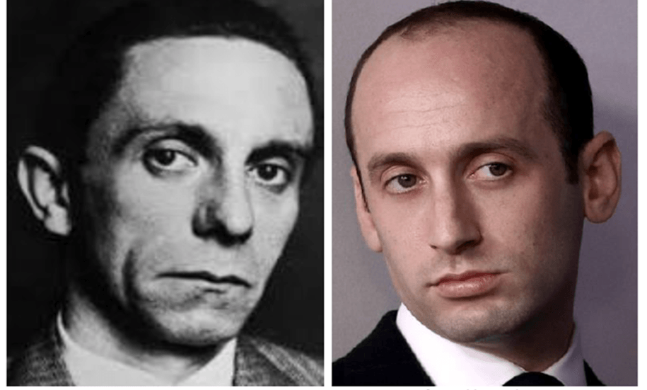 Trump's Stephen Miller and Hitler's Joseph Goebbels are chillingly similar.