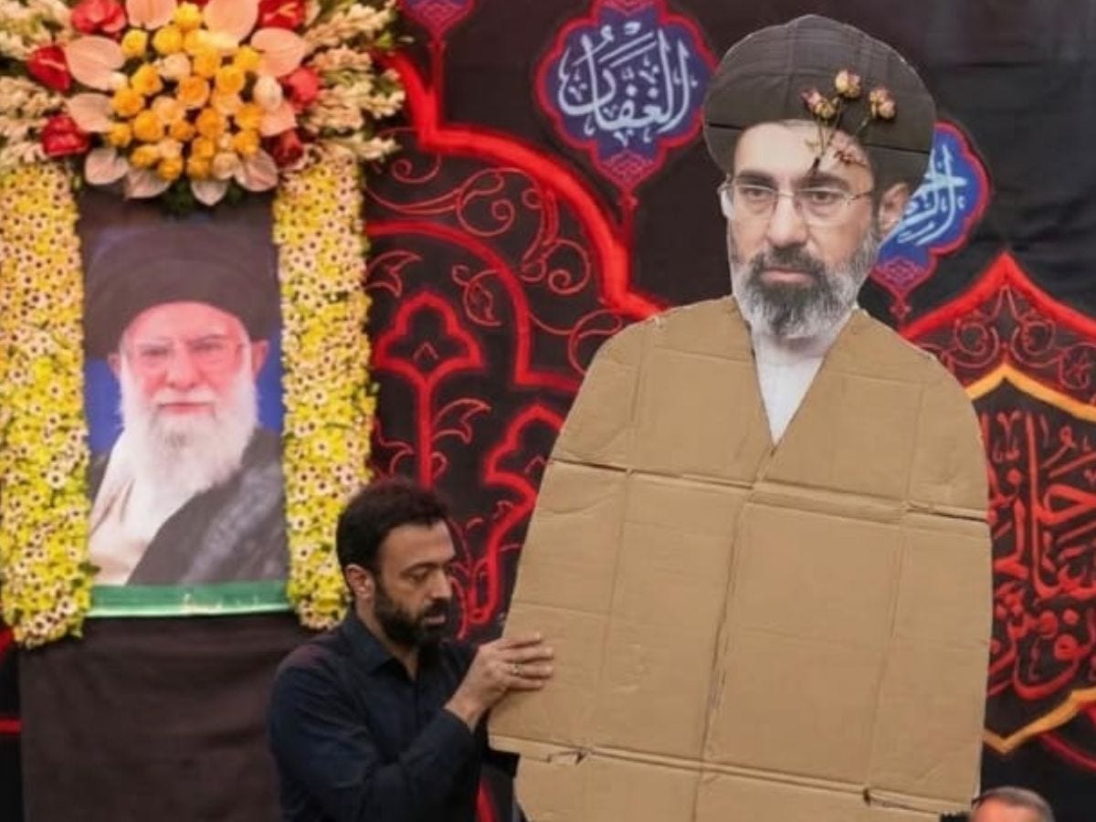 Cardboard Stand-In Of Iran's New Supreme Leader Mojtaba Khamenei At Tehran  Allegiance Ceremony Goes Viral; Netizens Flood Social Media With Memes |  WATCH