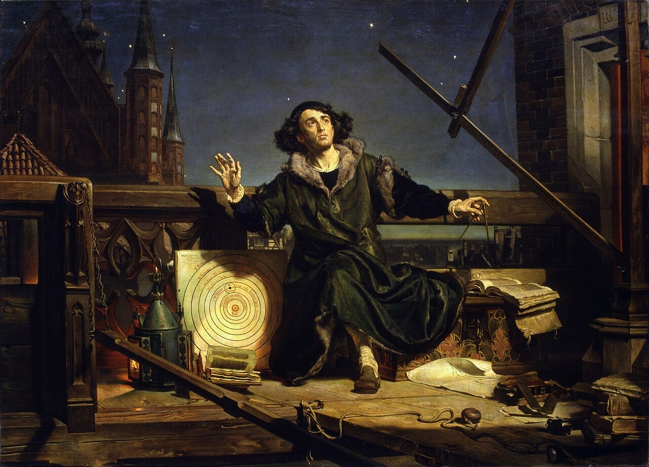 Astronomer Copernicus painting