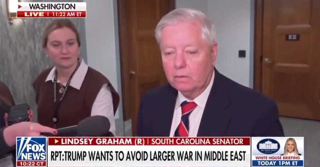 Encouraging News: Lindsey Graham Looks Heartbroken About Iran