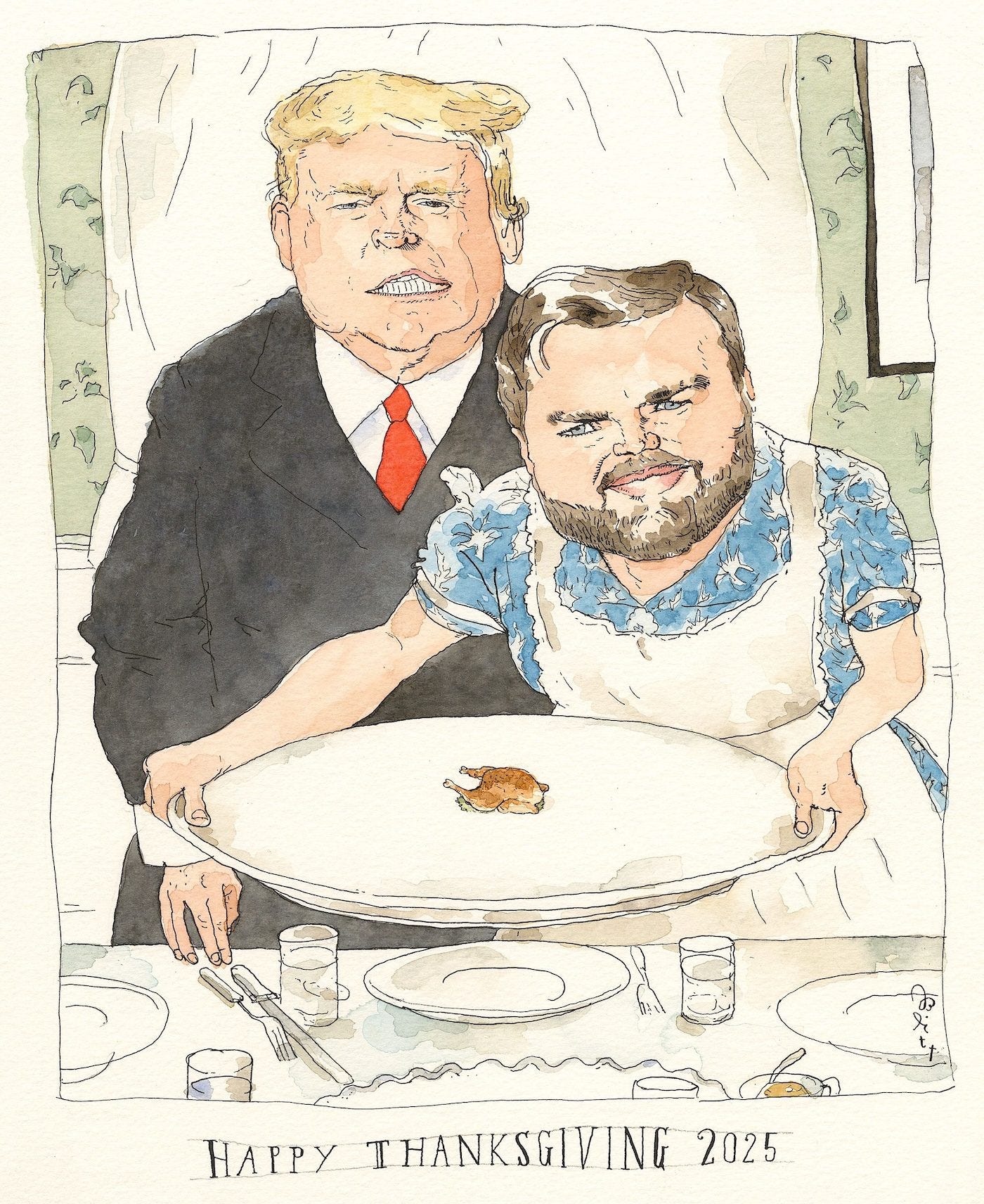 May be pop art of text that says '大吉梅 HAPPY THANKSGIVING 2025'