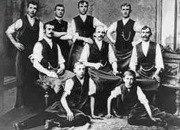 Image of The business of master tinsmith Porsche, 1889 (b/w photo)