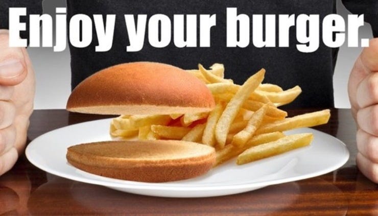 The Nothingburger is a well-trafficked media meme to diminish the significance of a story in the public's eyes The Nothingburger is a well-trafficked media meme to diminish the significance of a story in the public's eyes