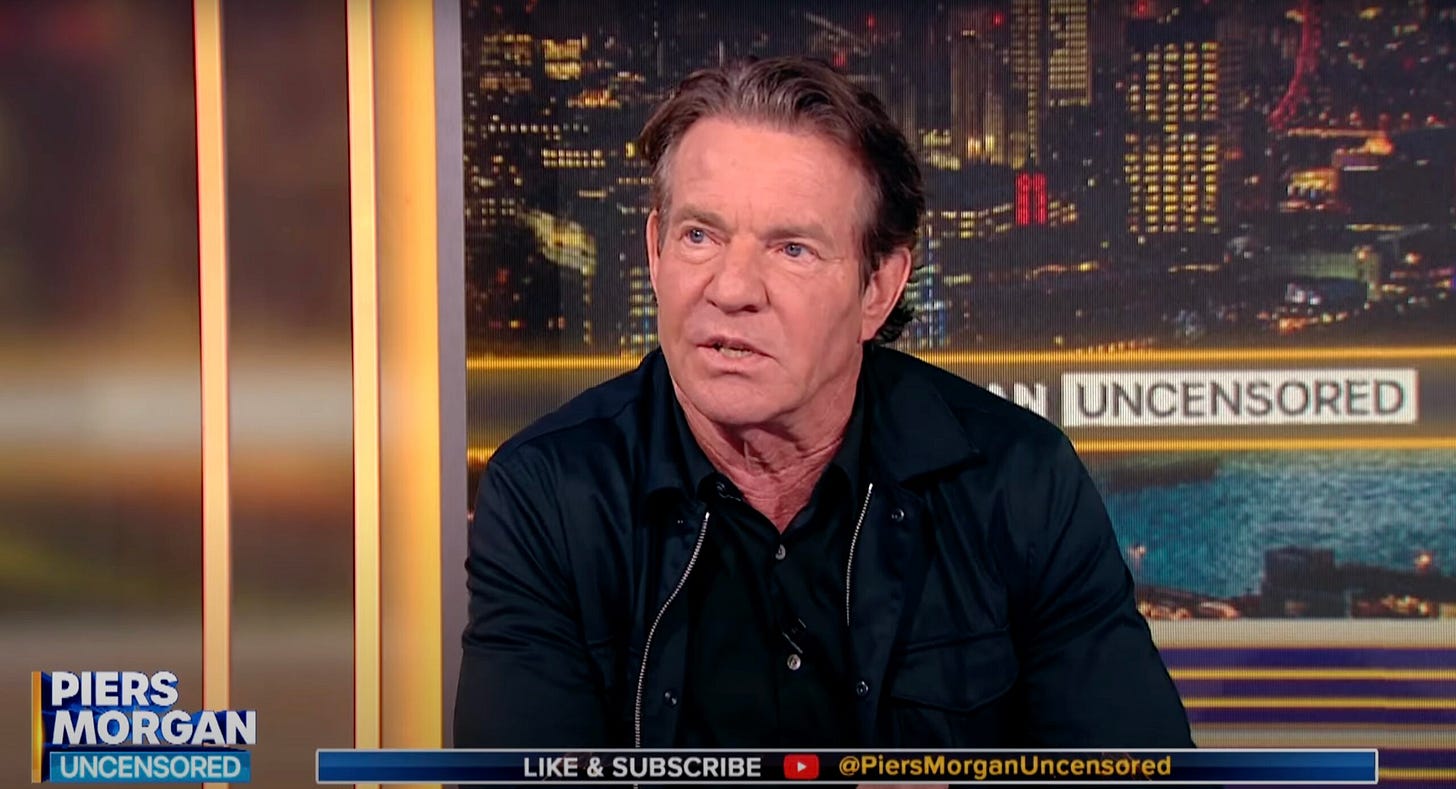 Dennis Quaid Endorses Donald Trump: 'He's My Asshole'