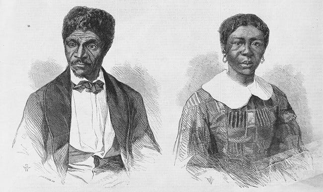 engraving of Dred and Harriet Scott engraving of Dred and Harriet Scott