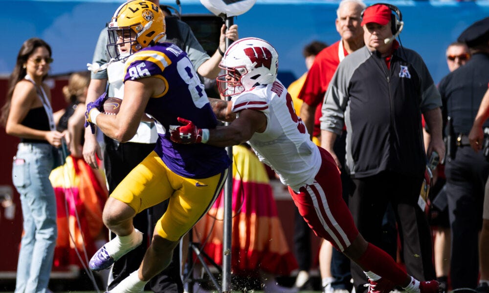 Wisconsin Badgers safety Austin Brown