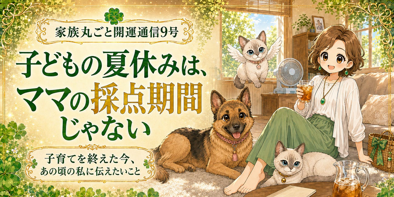 子どもの夏休みは、ママの採点期間じゃない 