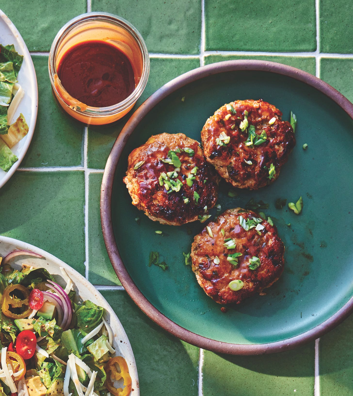BBQ turkey burgers from Serena Wolf.