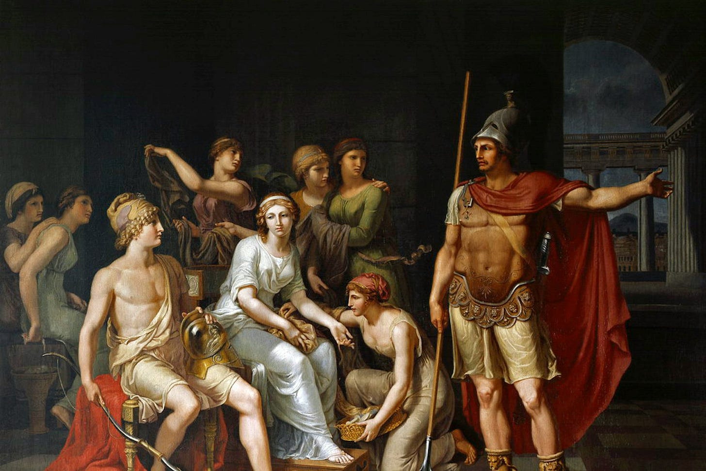 Hector Admonishes Paris for his Softness and Exhorts him to Go to War by Johann Heinrich Wilhelm Tischbein Hector Admonishes Paris for his Softness and Exhorts him to Go to War by Johann Heinrich Wilhelm Tischbein