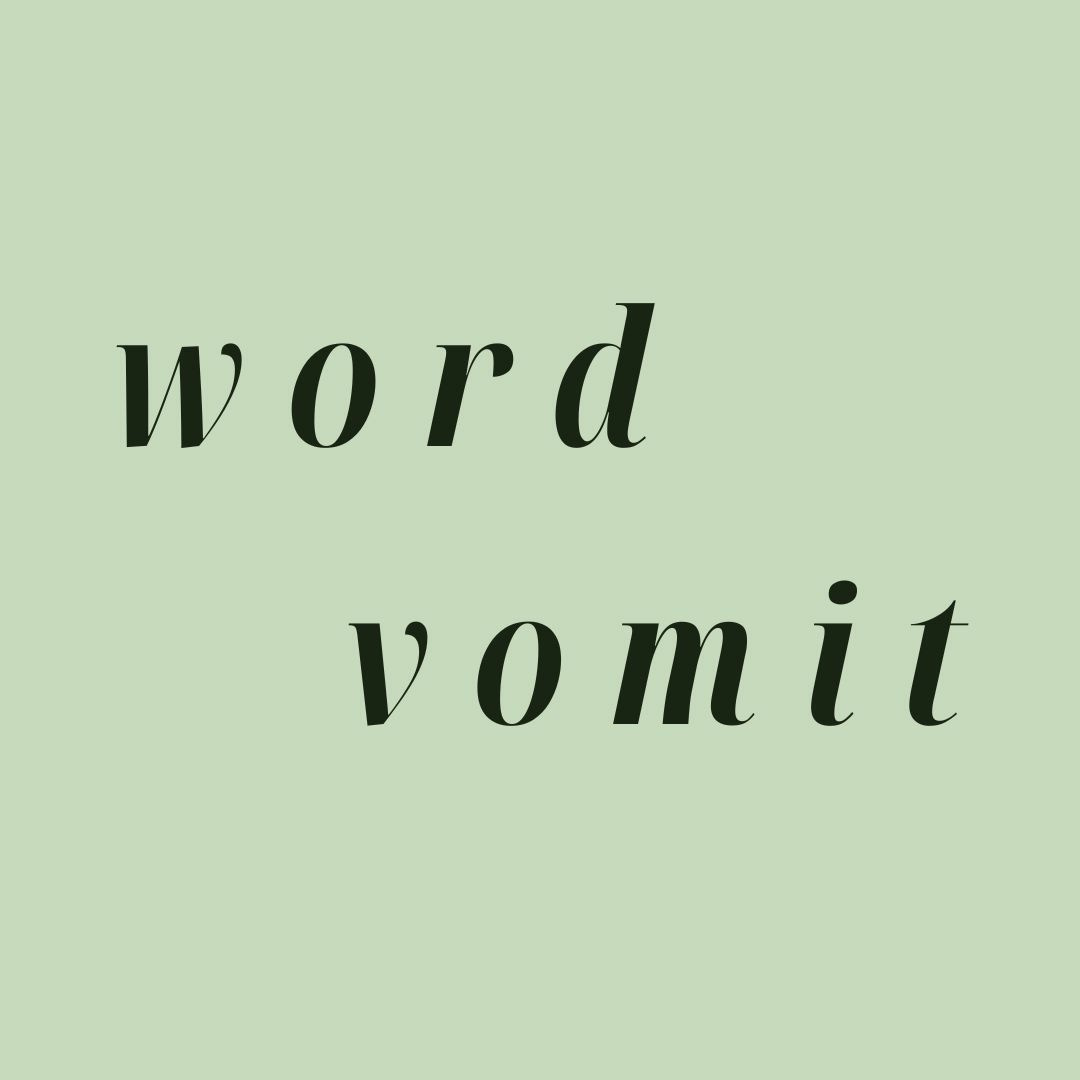 Artwork for word vomit