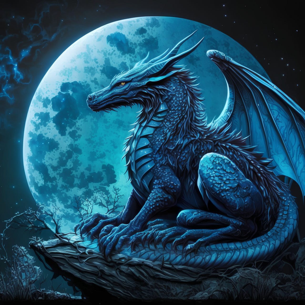 Wild Flowers and Blue Dragons