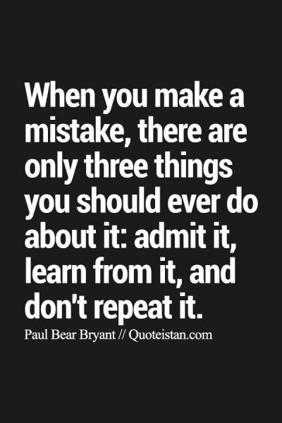 own your mistakes and dont repeat them carol hansson own your mistakes and dont repeat them carol hansson