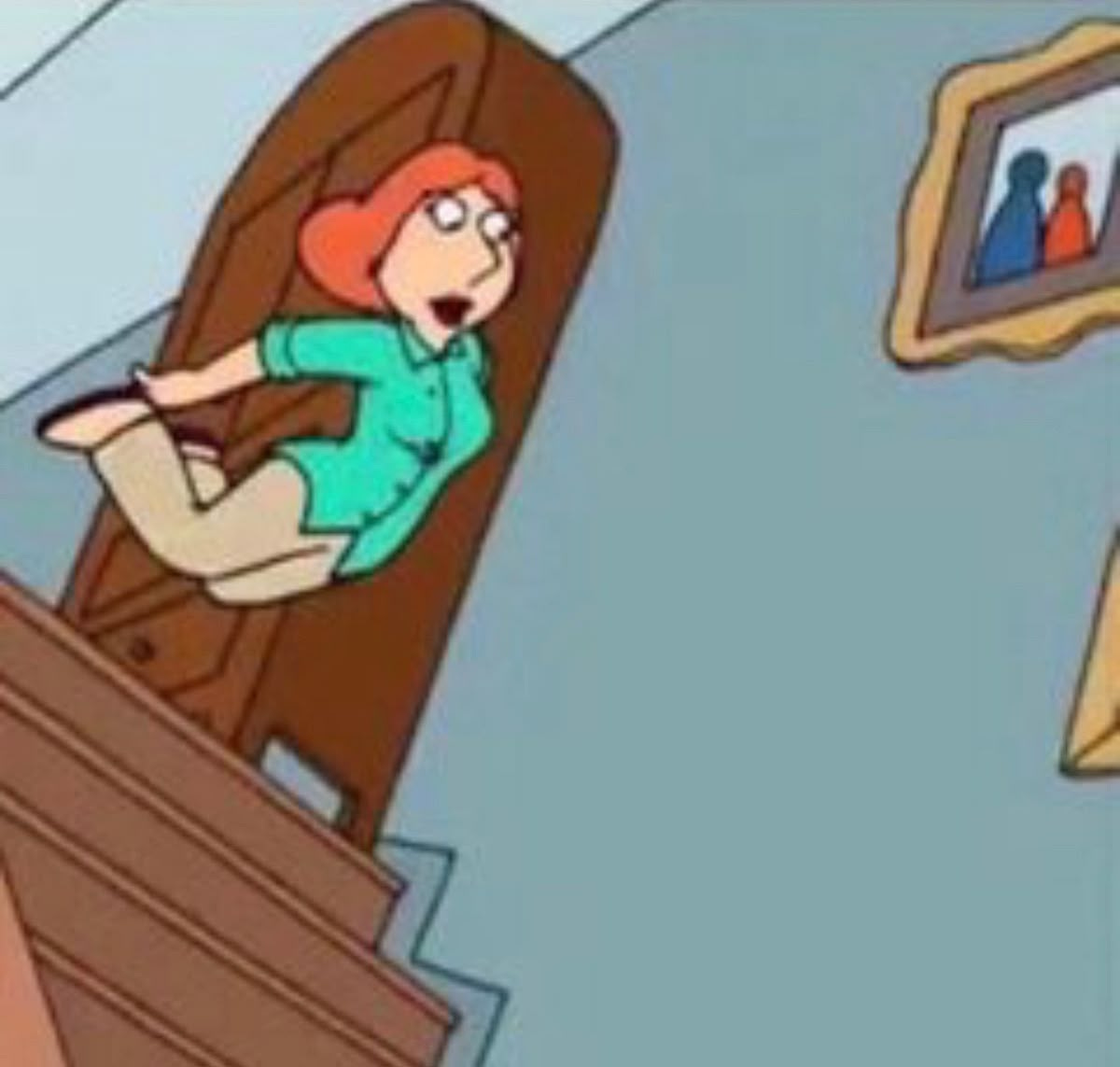 launching myself down the stairs meme