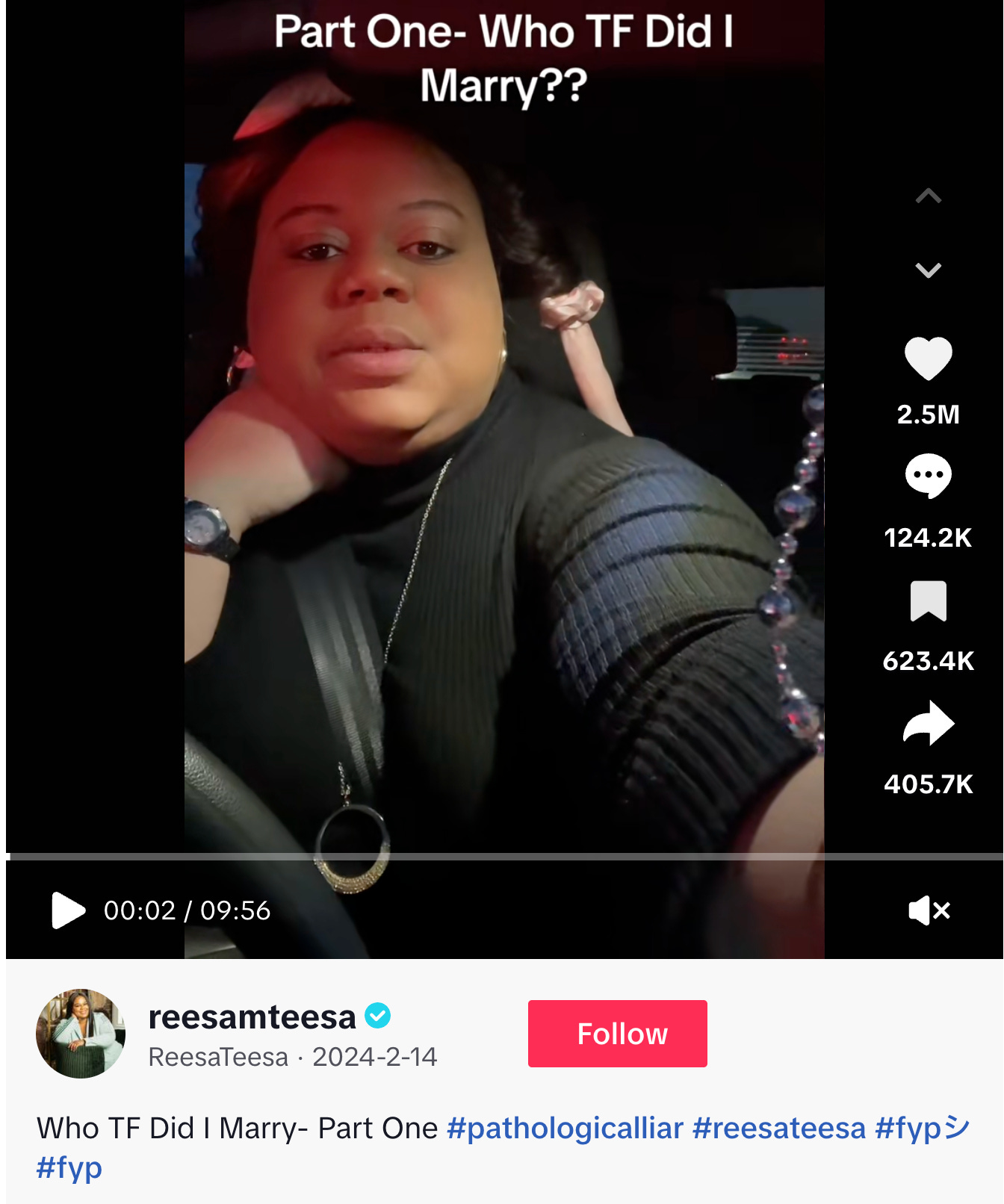TikTok from Reesa Teesa's viral series "Who TF Did I Marry" TikTok from Reesa Teesa's viral series "Who TF Did I Marry"