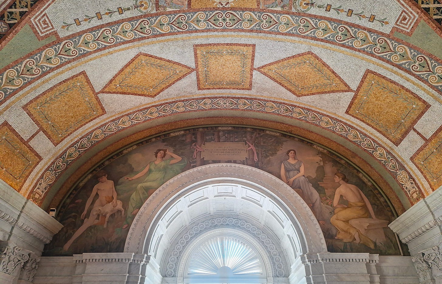 Inside the Great Hall of the Library of Congress. Inside the Great Hall of the Library of Congress.