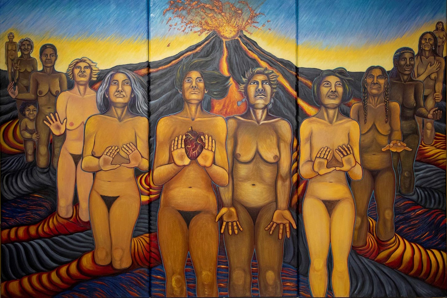 Thirteen Women in the Volcanic Eruption