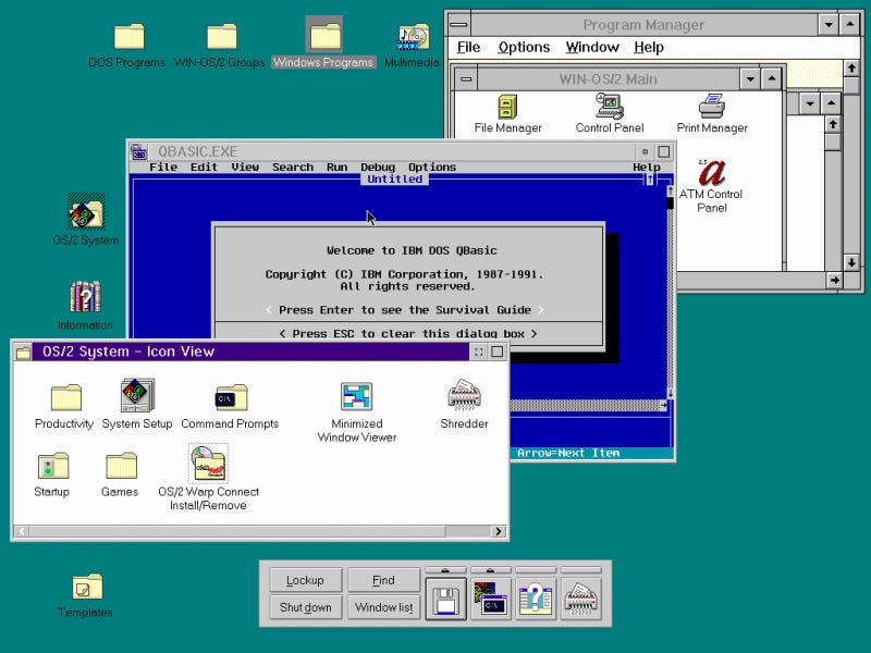 IBM OS/2 Warp Version 3 – PC – Français – Neuf Sous Blister – Disquettes 3,5"