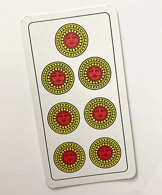 sette bello, Roman playing card
