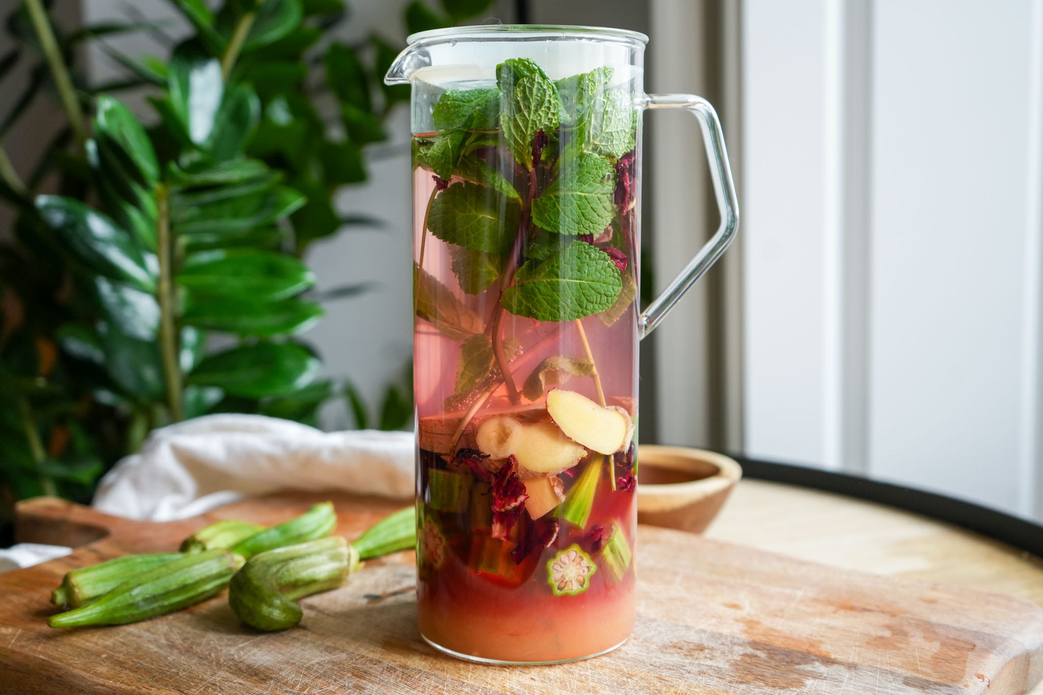 Functional Drink EP 2: Hibiscus Okra Water - by Capri Lilly Functional Drink EP 2: Hibiscus Okra Water - by Capri Lilly