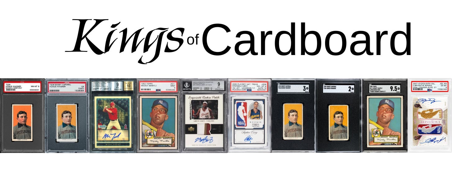 Kings of Cardboard - The World’s Most Expensive Sports Card Sales - Timeline (1985-Present)