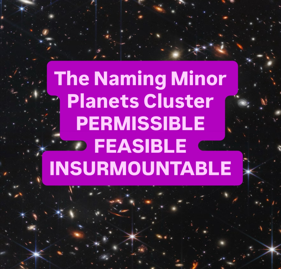 A purple rectangular sign with stars and galaxies in the background

AI-generated content may be incorrect.