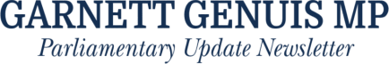 Garnett Genuis MP Newsletter 