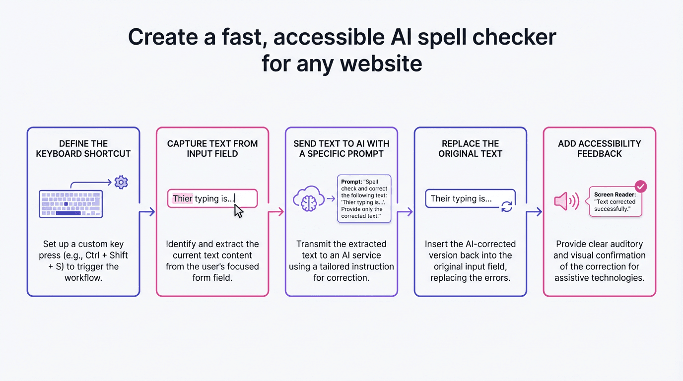 Create a Fast, Accessible AI Spell Checker for Any Website
