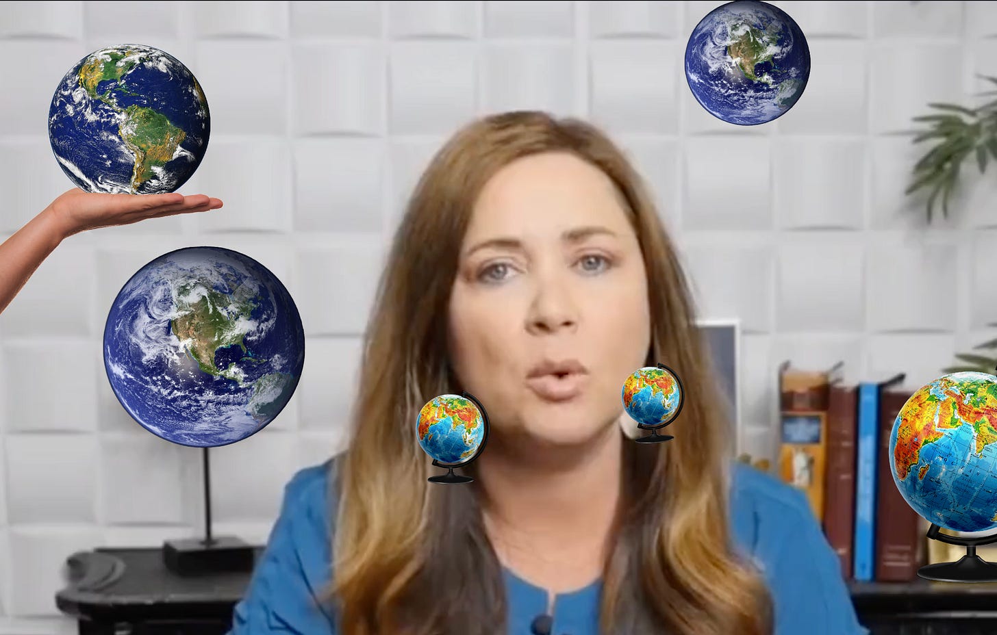 Kandiss Taylor surrounded by globes