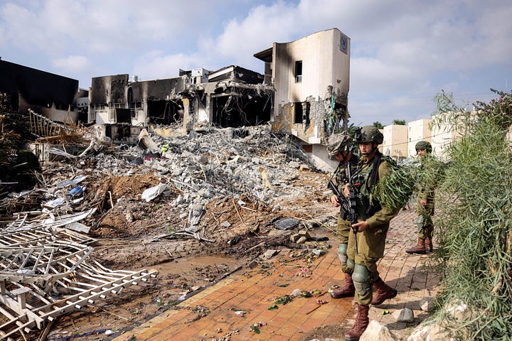 Images of the Sderot police station
