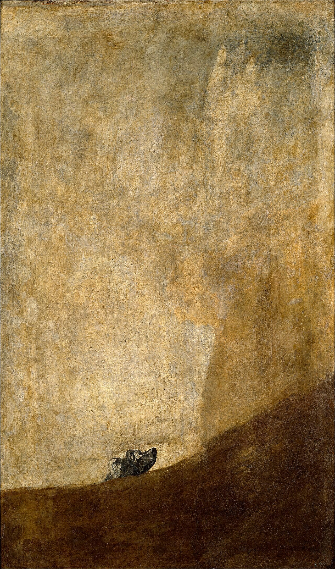 Goya The Dog black painting Goya The Dog black painting