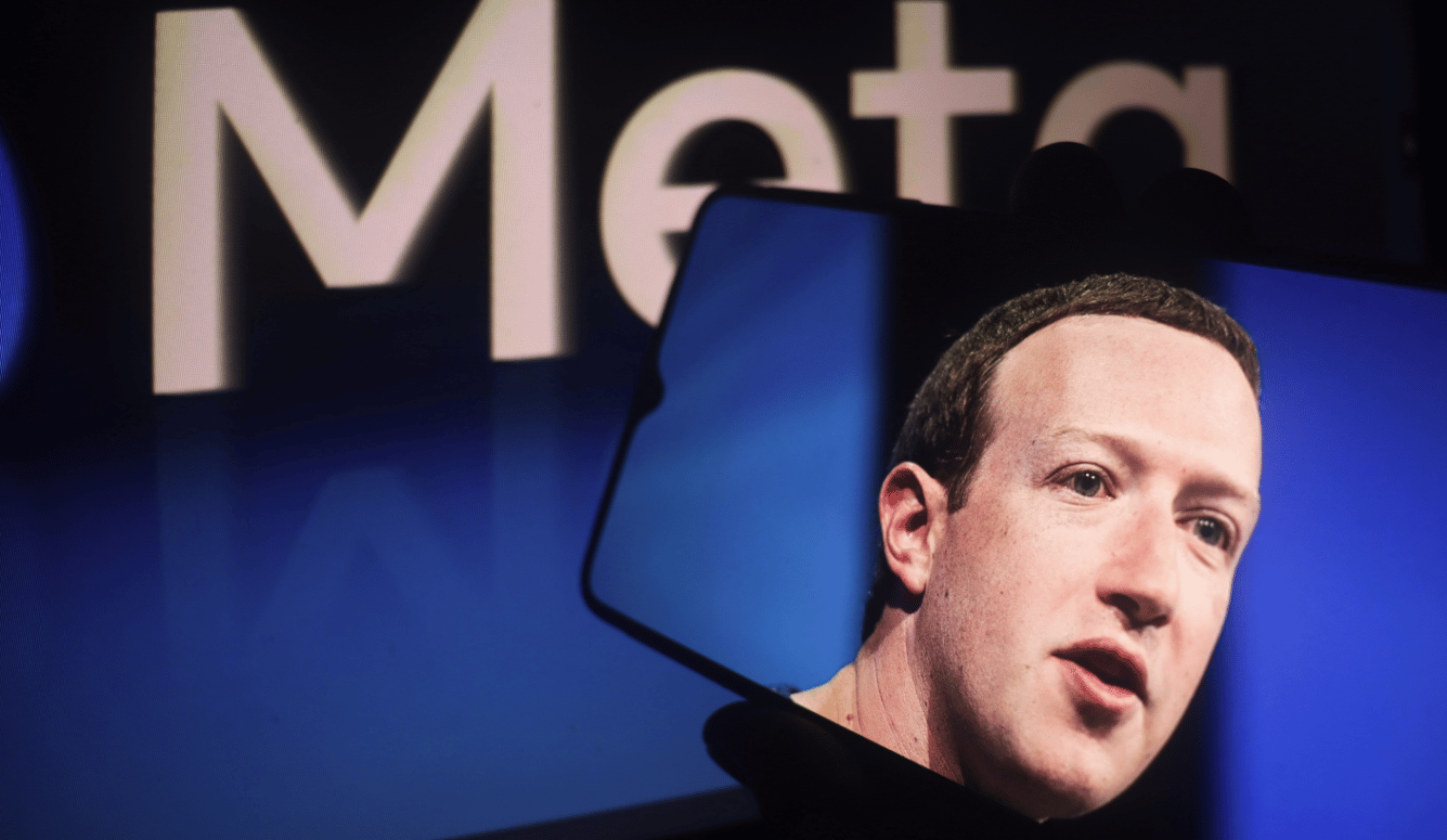Mark Zuckerberg image on mobile screen and Meta AI in laptop background, Mark Zuckerberg is the co-founder and CEO of Meta Platforms, Inc., the company behind Facebook. Mark Zuckerberg image on mobile screen and Meta AI in laptop background, Mark Zuckerberg is the co-founder and CEO of Meta Platforms, Inc., the company behind Facebook.