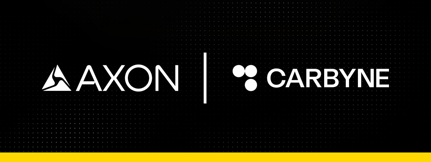 Axon to Acquire Carbyne, Uniting Cloud Infrastructure and AI to Redefine  the 911 Experience - Nov 4, 2025