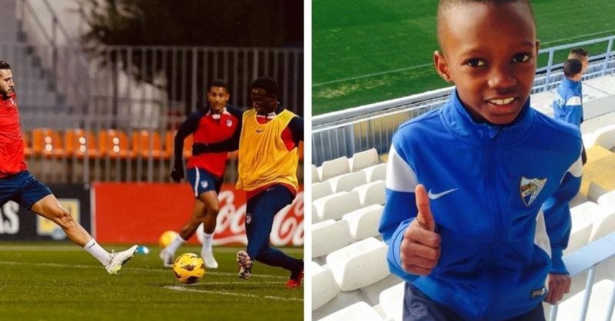 Taufik Seidu, el malagueño de 15 años que entrena con Simeone