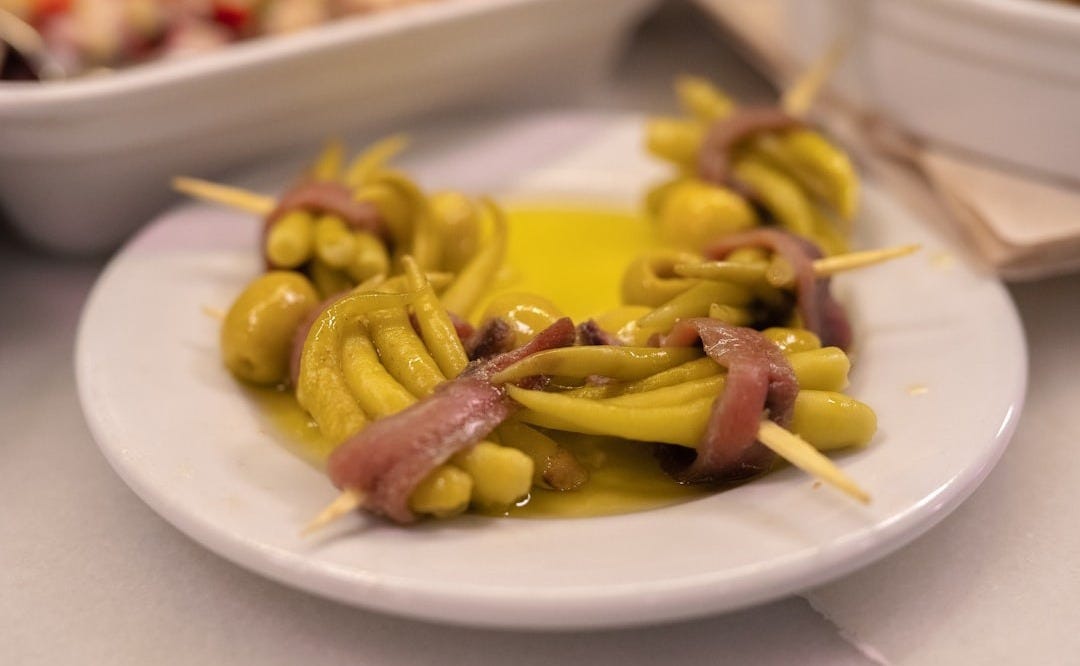 stewed food with sliced bacon stewed food with sliced bacon
