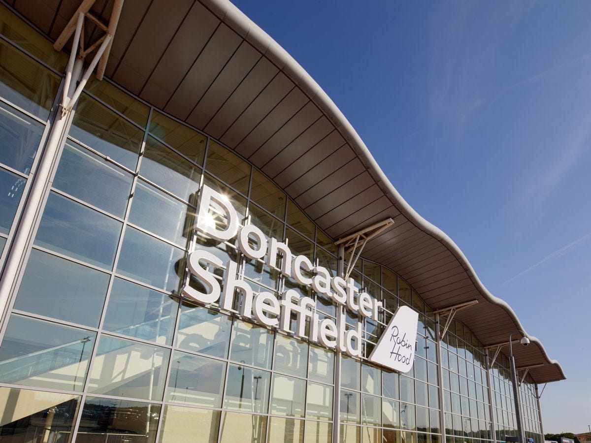 The front of the Doncaster Sheffield Airport