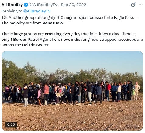 100's of Venezuelans cross from Mexico into Texas in 2022. 100's of Venezuelans cross from Mexico into Texas in 2022.