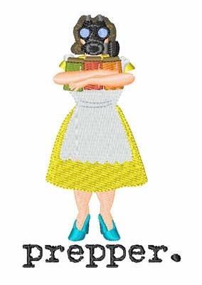 Prepper Embroidery Design | EmbroideryDesigns.com
