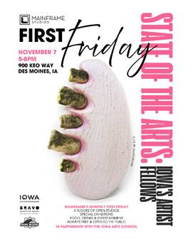 Picture for 'NOVEMBER FIRST FRIDAY - State of the Arts: Iowa’s Artist Fellows' event Picture for 'NOVEMBER FIRST FRIDAY - State of the Arts: Iowa’s Artist Fellows' event