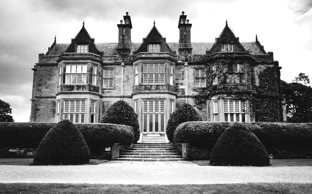 low-angle photography of brown mansion under a cloudy sky during daytime low-angle photography of brown mansion under a cloudy sky during daytime