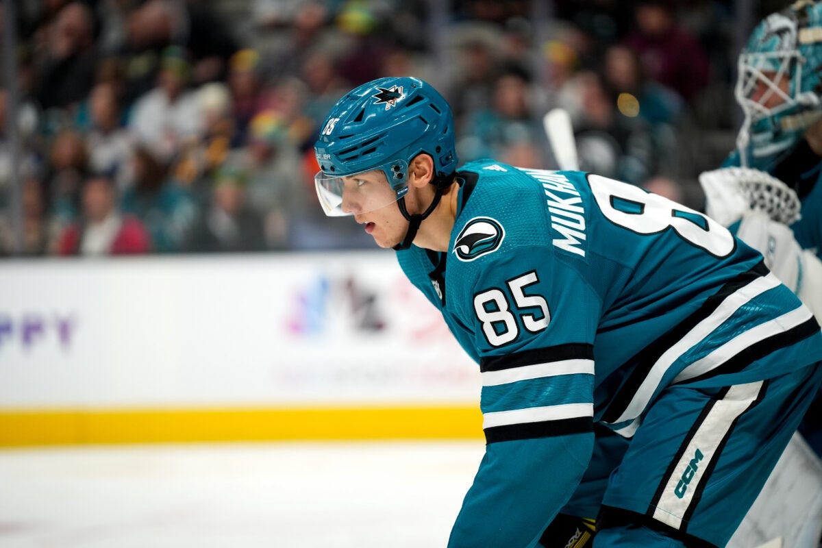 Shakir Mukhamadullin San Jose Sharks Shakir Mukhamadullin San Jose Sharks