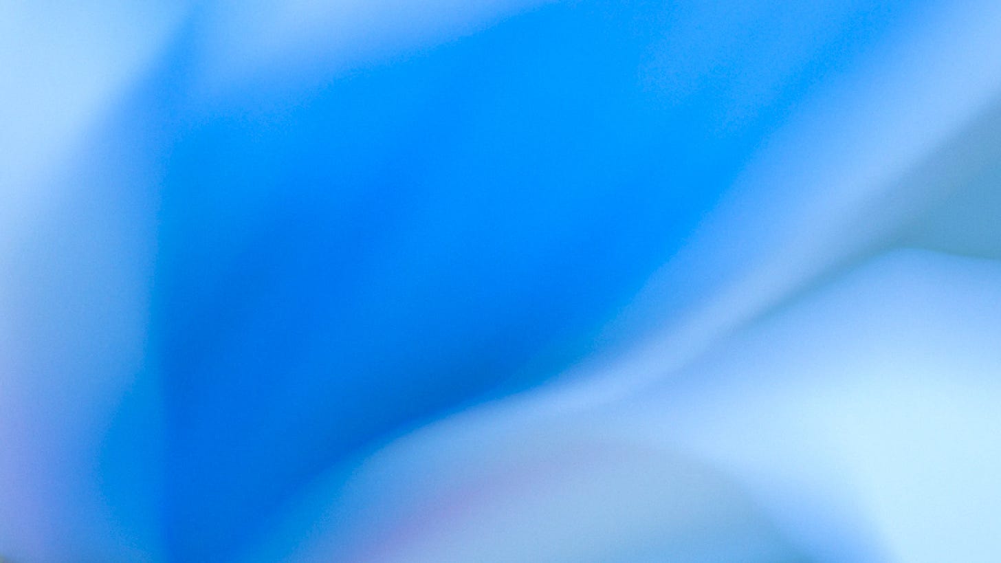Soft abstract swirls of shades of blue