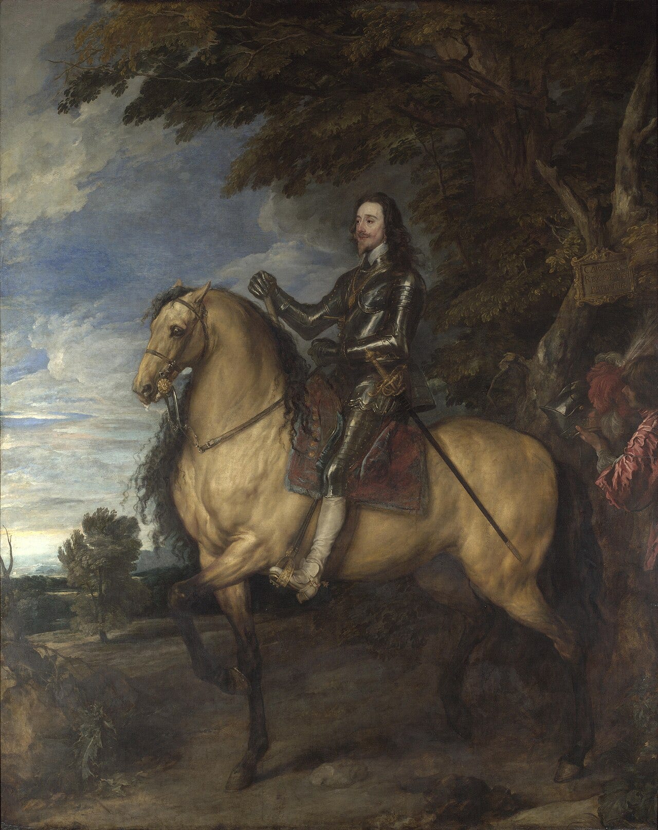 Anthony van Dyck, Equestrian Portrait of Charles I, the king on horseback in armour Anthony van Dyck, Equestrian Portrait of Charles I, the king on horseback in armour