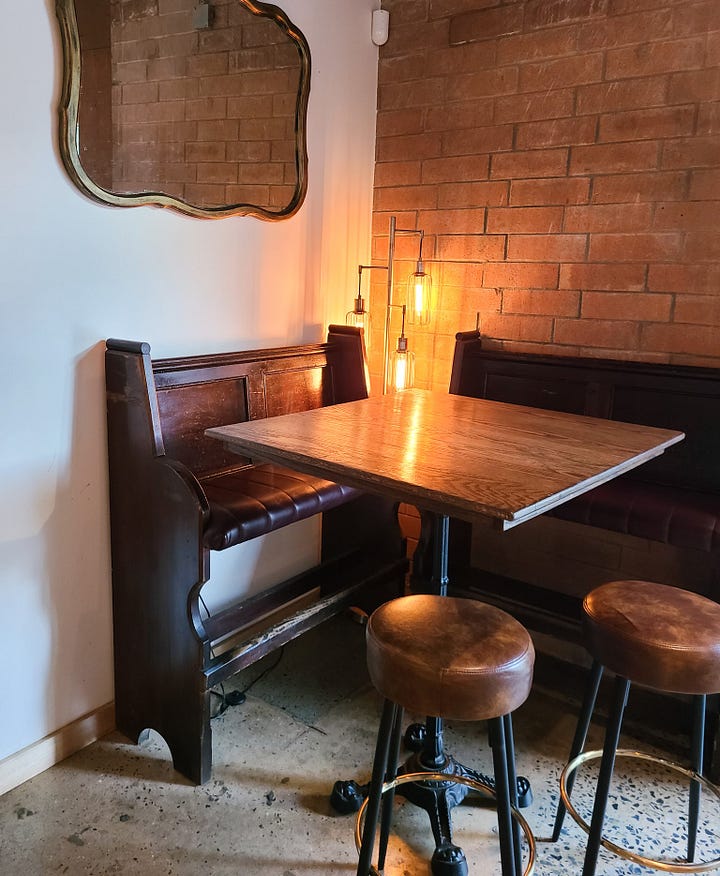 The Hobbyist interior seating vibes