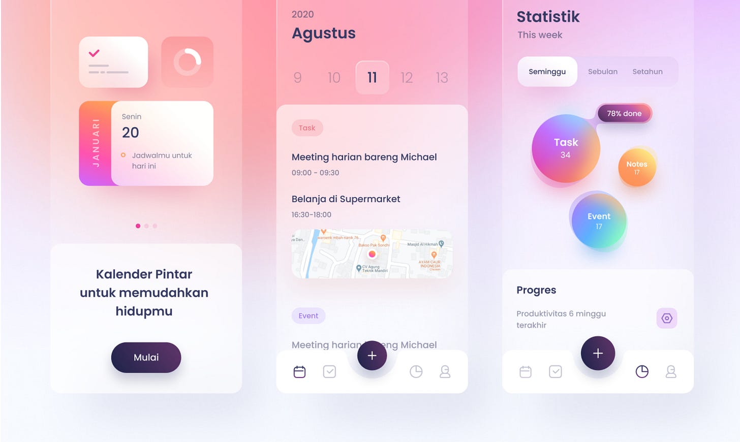 Ejemplo de diseño con efecto traslúcido