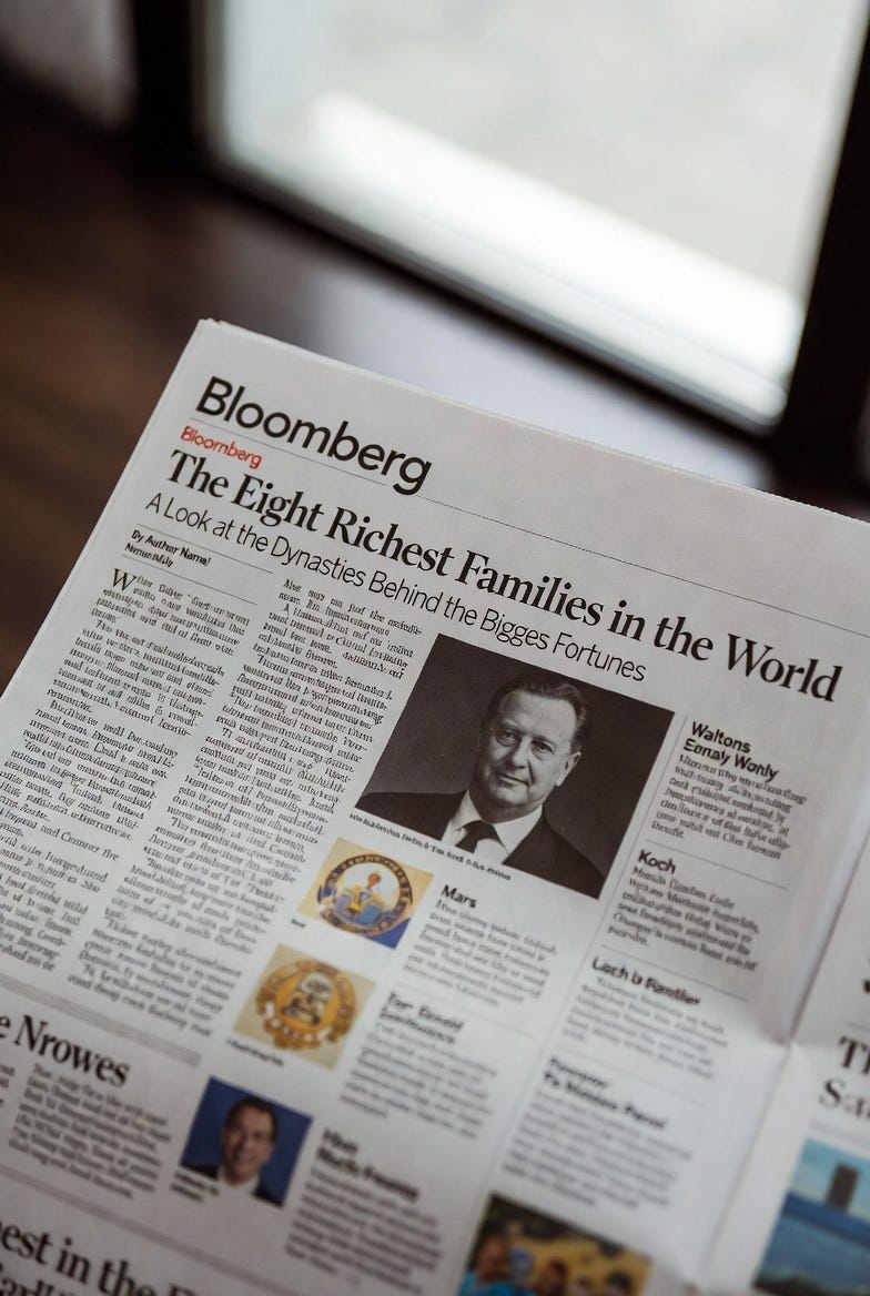 The 8 richest families in the world - by Adrian Macovei