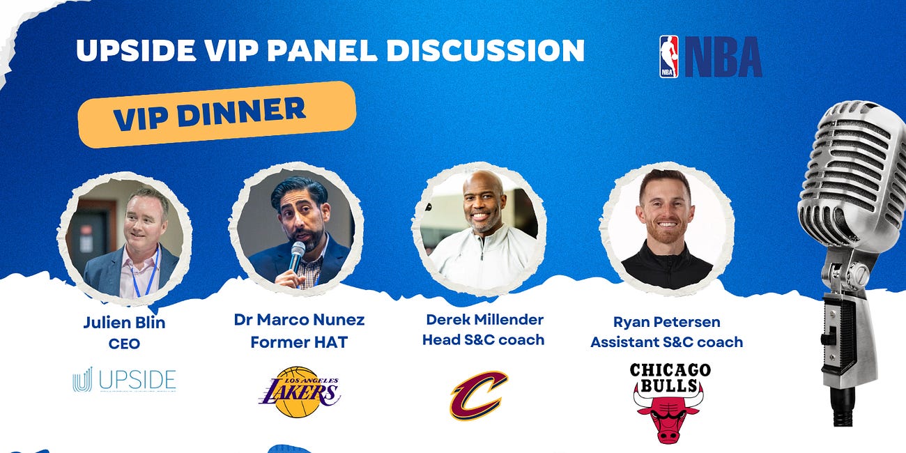 🔥Upside NBA Video Chat with Dr Marco Nunez (Ex LA Lakers/NBA), Derek Millender (Cavs/NBA), Ryan Petersen (Chicago Bulls / NBA) on The Life after the NBA, Technology Adoption, Performance Optimization
