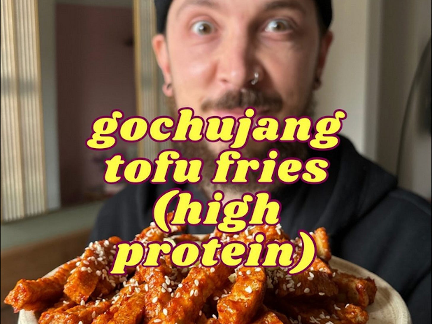 A delicious dish of Gochujang Tofu Fries