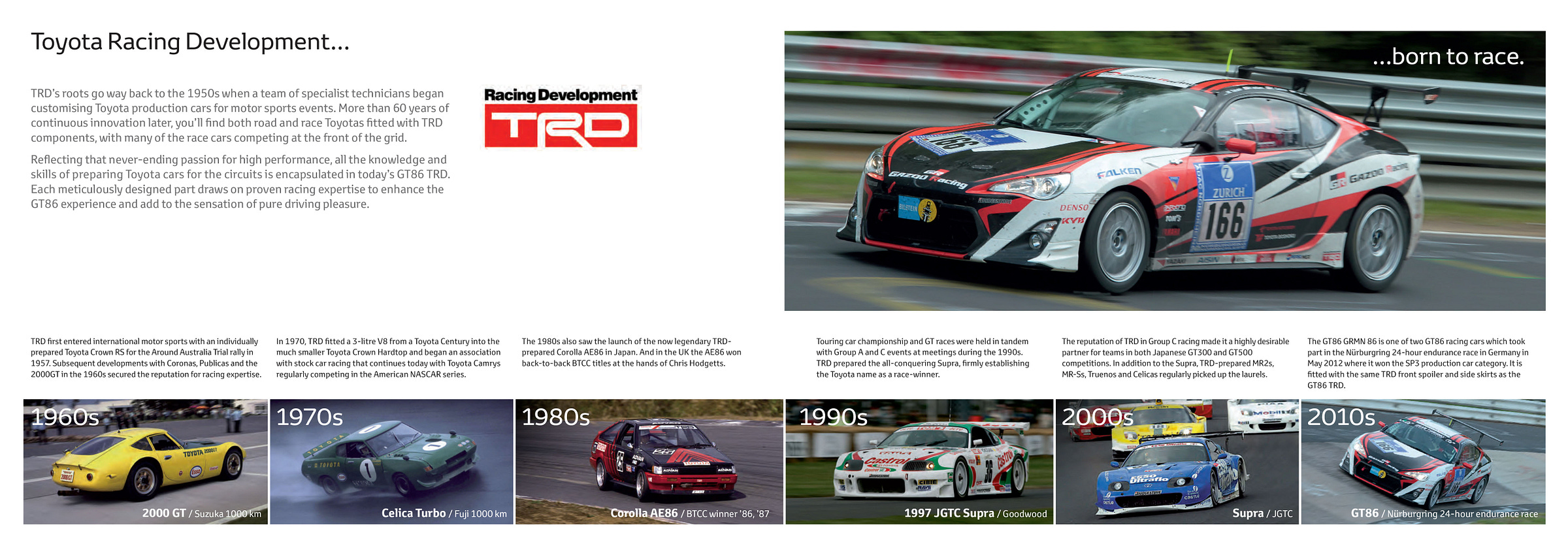 Toyota GT86 2013 UK brochure trd