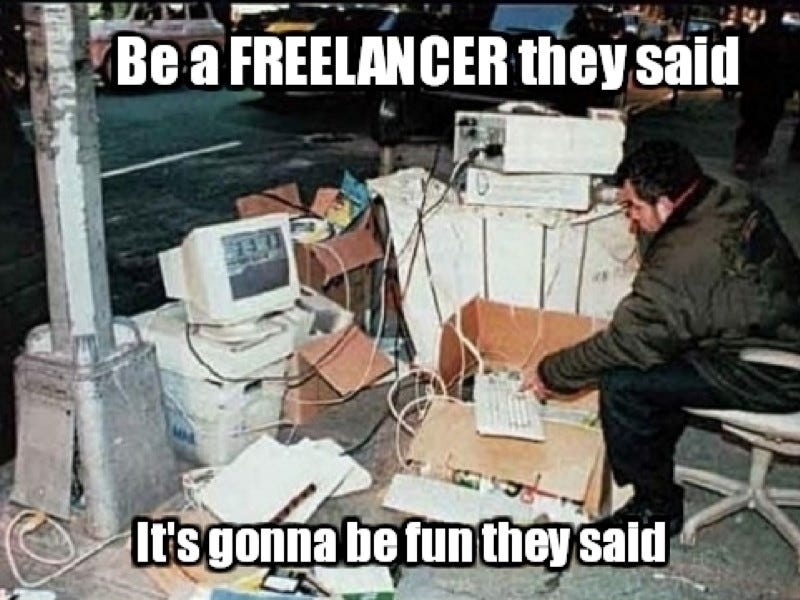 Career memes of the week: freelancer - Careers | siliconrepublic.com -  Ireland's Technology News Service