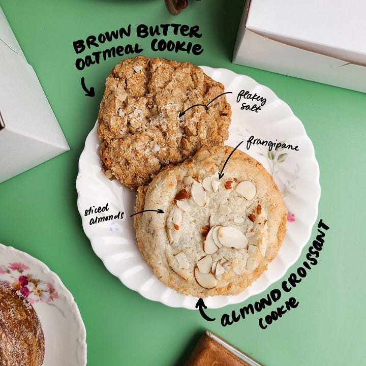 Wheatberry Bakeshop croissants and cookies